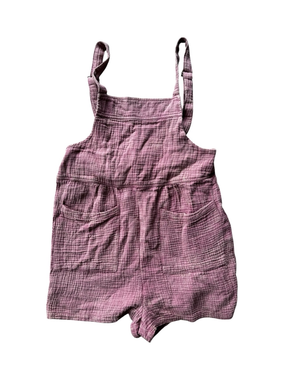 Pink Lily Mauve Pink Gauze Short Overalls NWT Pink Lily Romper Small